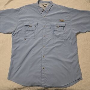Columbia PF Short-Sleeve Button-Down Fishing Shirt